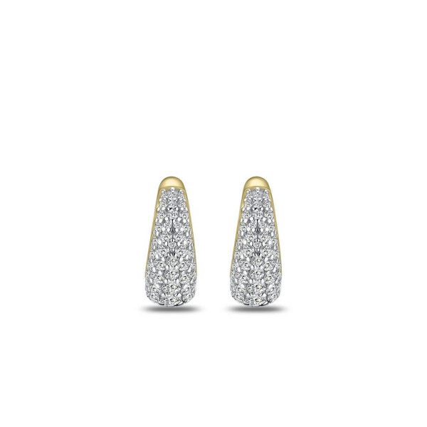 Ohrringe Silber vergoldet mit Zirkonia