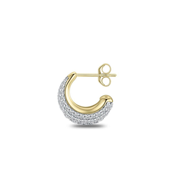Ohrringe Silber vergoldet mit Zirkonia