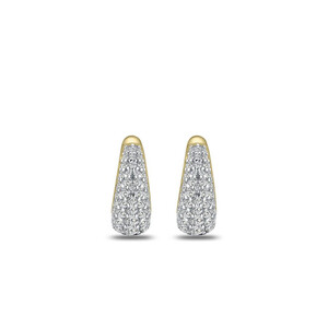 Ohrringe Silber vergoldet mit Zirkonia