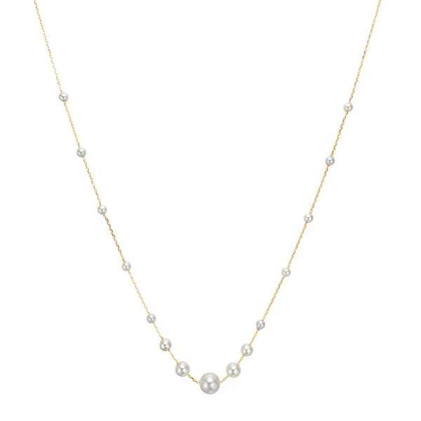 Damenhalskette TiffanyNor aus Silber mit Perlen
