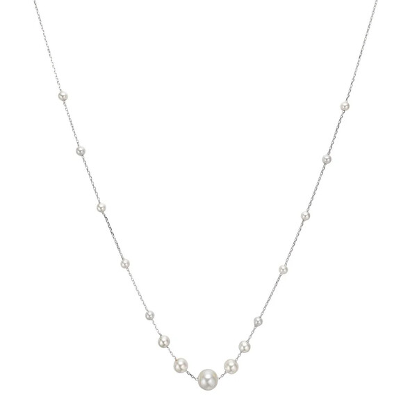 Damenhalskette TiffanyNor aus Silber mit Perlen