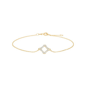Nordahl Andersen Armband 8K Gold mit Zirkonia