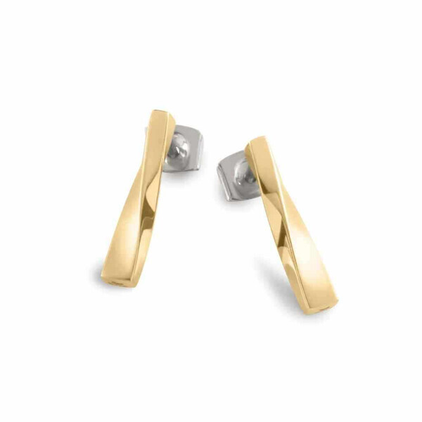 Boccia Titan Ohrstecker aus Reintitan (Goldplattiert)
