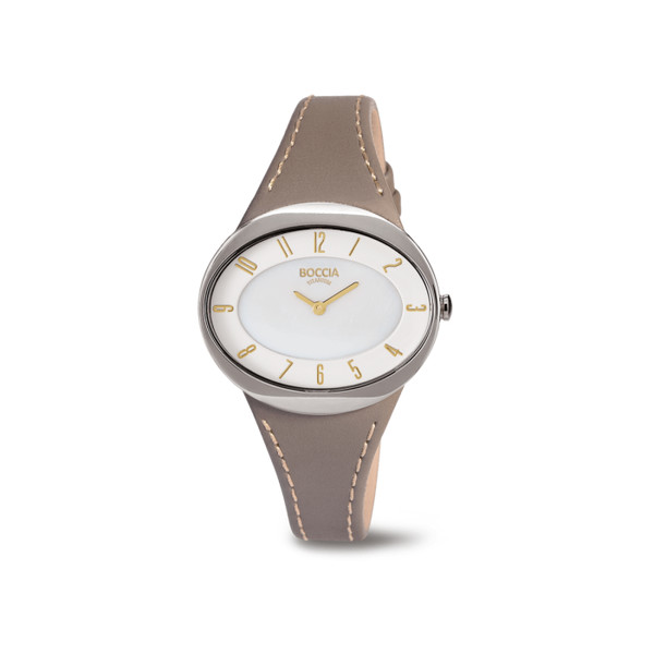 Boccia Trend Damen Uhr Lederband 3165-17 Titan Produktbild