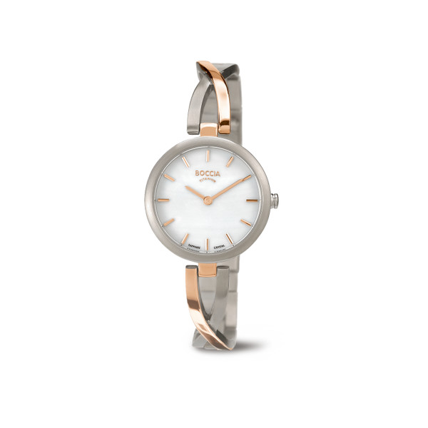 Boccia Dress Damen Uhr Silber/Rosé 3239-02 Produktbild