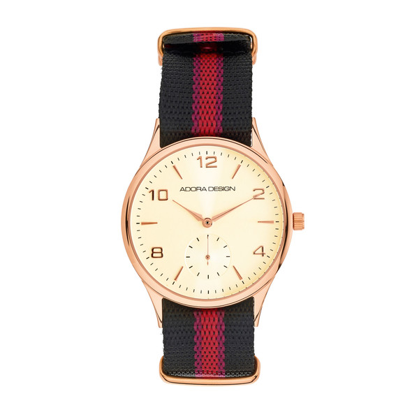 Adora Design Damen Uhr Rot-Schwarz 8733 Produktbild