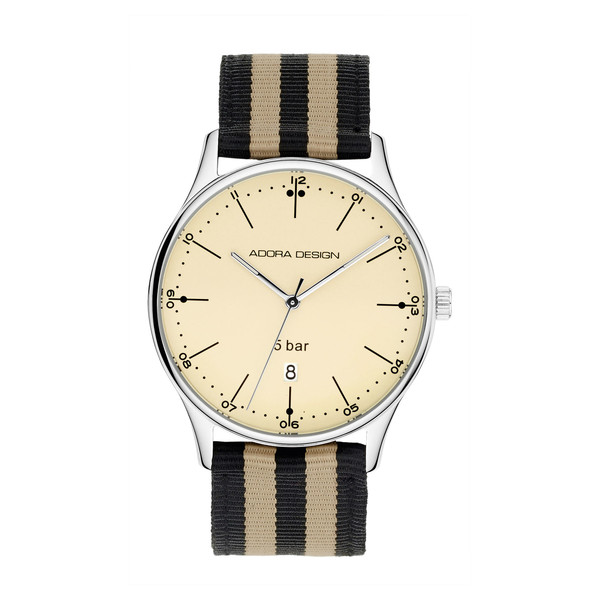 Adora Design Damen Uhr Schwarz-Beige 8742 Produktbild