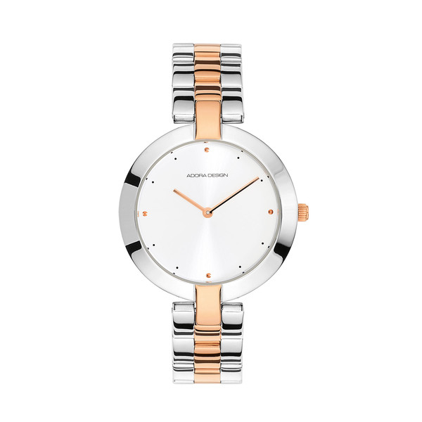 Adora Design Damen Uhr Silber-Ros-Gold 8754 Produktbild