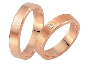 Trauringe Eheringe Gold Rotgold - FIDES8068 Produktbild