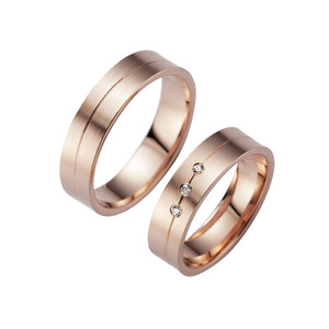 Trauringe Eheringe Gold Rotgold - HR047 Produktbild