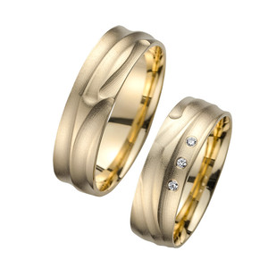 Trauringe Eheringe Gold Gelbgold - HR147 Produktbild