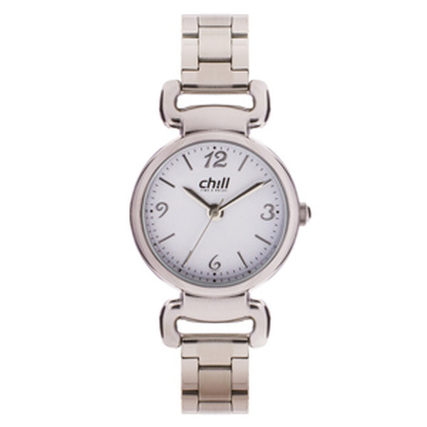 CHILL Damen Uhr CH 1548 aus echtem Edelstahl in silber Produktbild